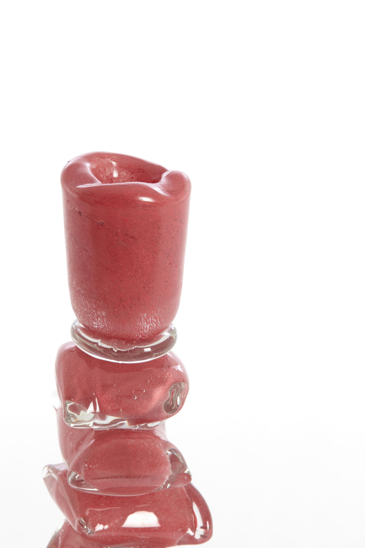 KERZENHALTER Estina Lila 11.5/11.5/35 cm - Lila, Glas (11.5/35/11.5cm) - Light & Living