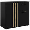 KOMMODE FERIO Kombikommode, Modern - Schwarz, Holzwerkstoff (80/73/35cm) - KONSIMO®