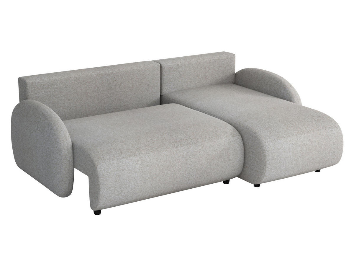 ECKSOFA Dream L - Creme/Schwarz, Holz/Kunststoff (233/160cm) - MIRJAN24