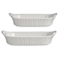 AUFLAUFFORM Porzellan 2er-Set - Weiß, Keramik (35cm) - Vessia