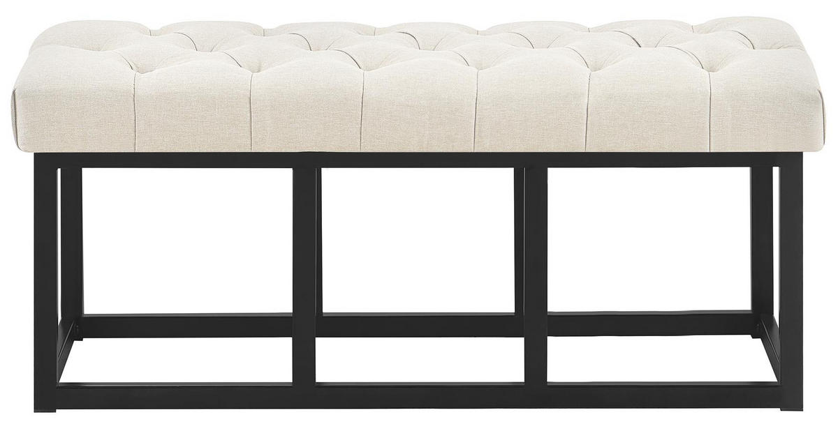 SITZBANK Mexico Stoff Creme - Creme, Textil (100/46/38cm) - DELUKE