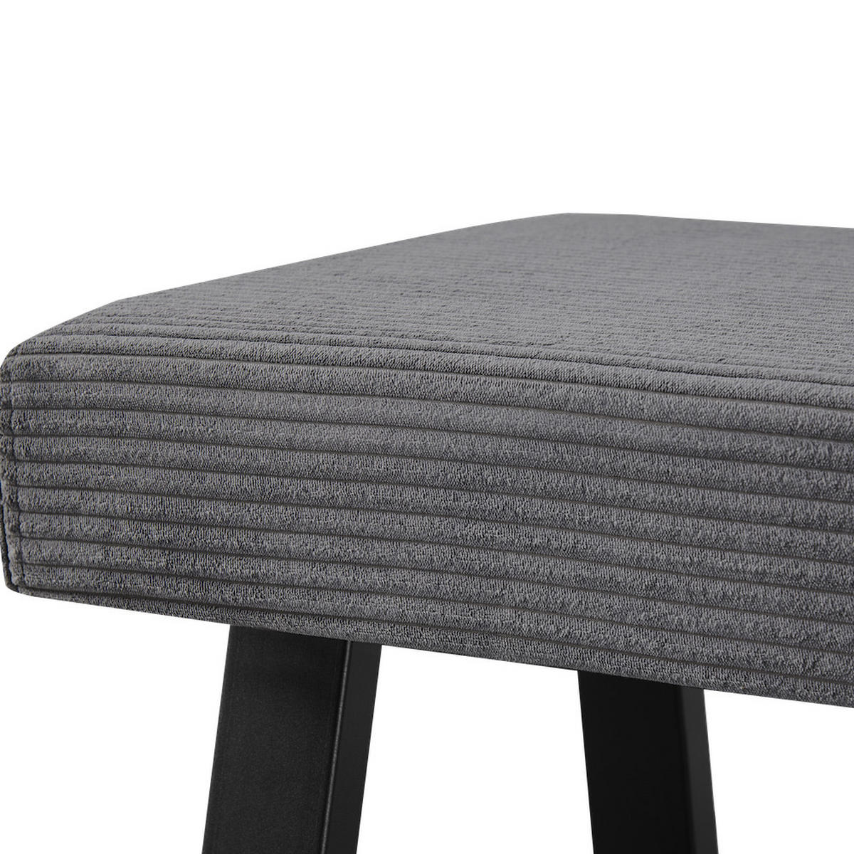 SITZBANK DOLCE - Dunkelgrau, Textil/Metall (140/48/48cm) - B&D Home