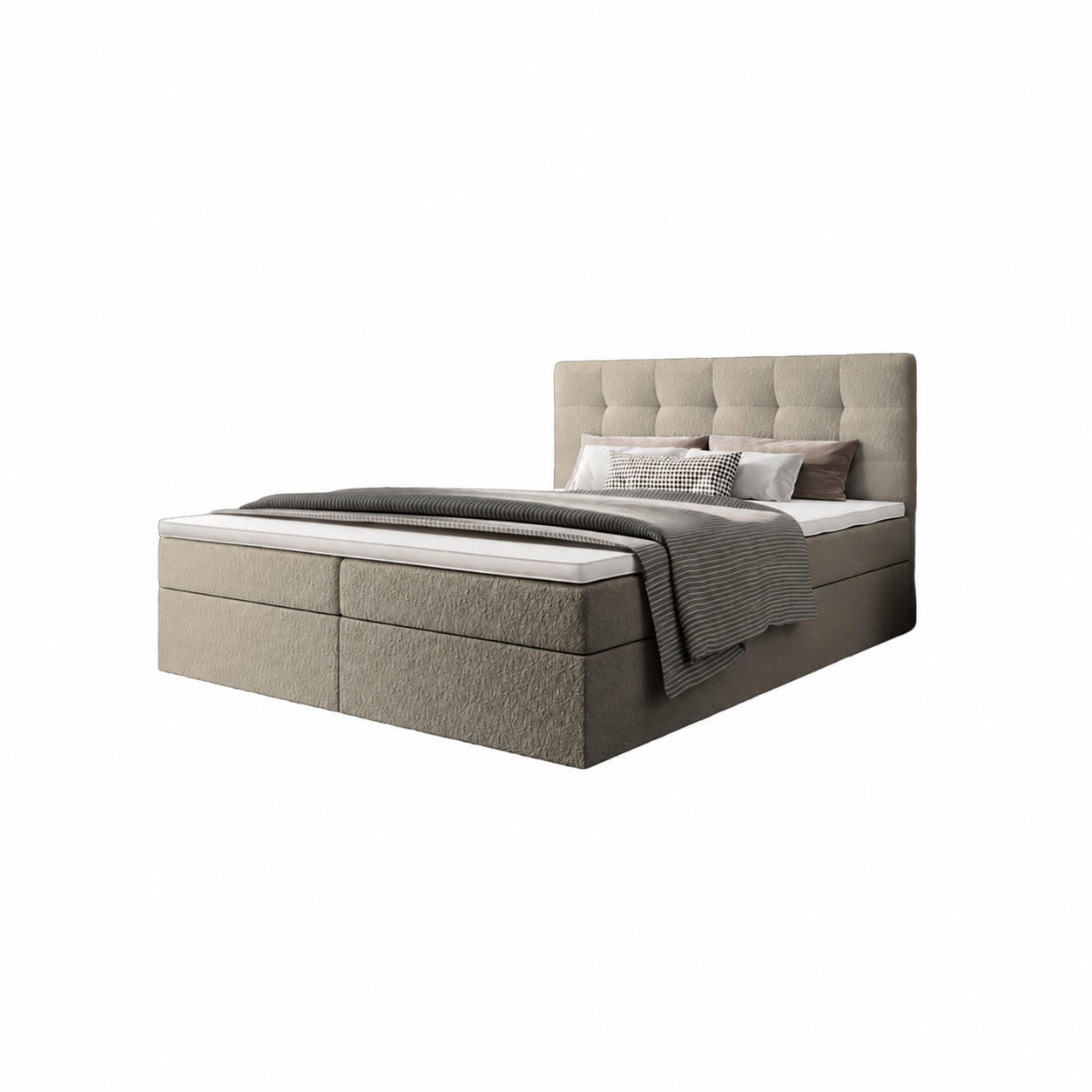 BOXBETT Sagani Taupe 200x200 cm - Taupe, Textil (200/200cm) - B&B Home