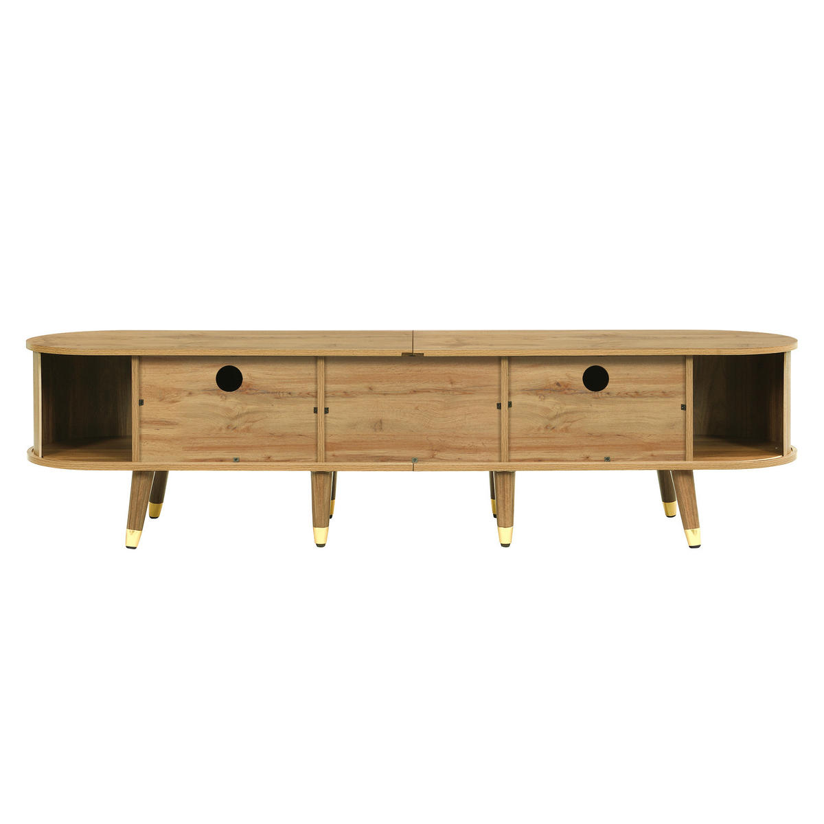 TV-SCHRANK in Holzoptik mit Schiebetür - Sonoma Eiche, Holzwerkstoff (175/45/38cm) - Urban Meuble