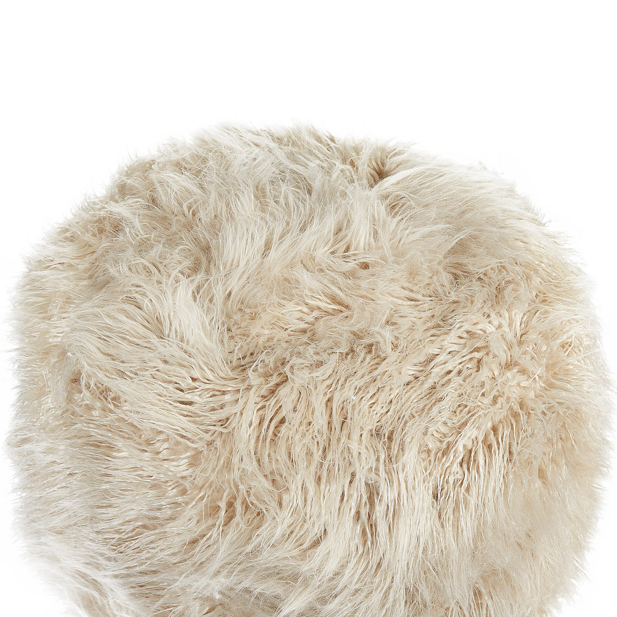 POUF Hellbeige Tukki - Beige, Kunststoff (50/30/50cm) - Beliani
