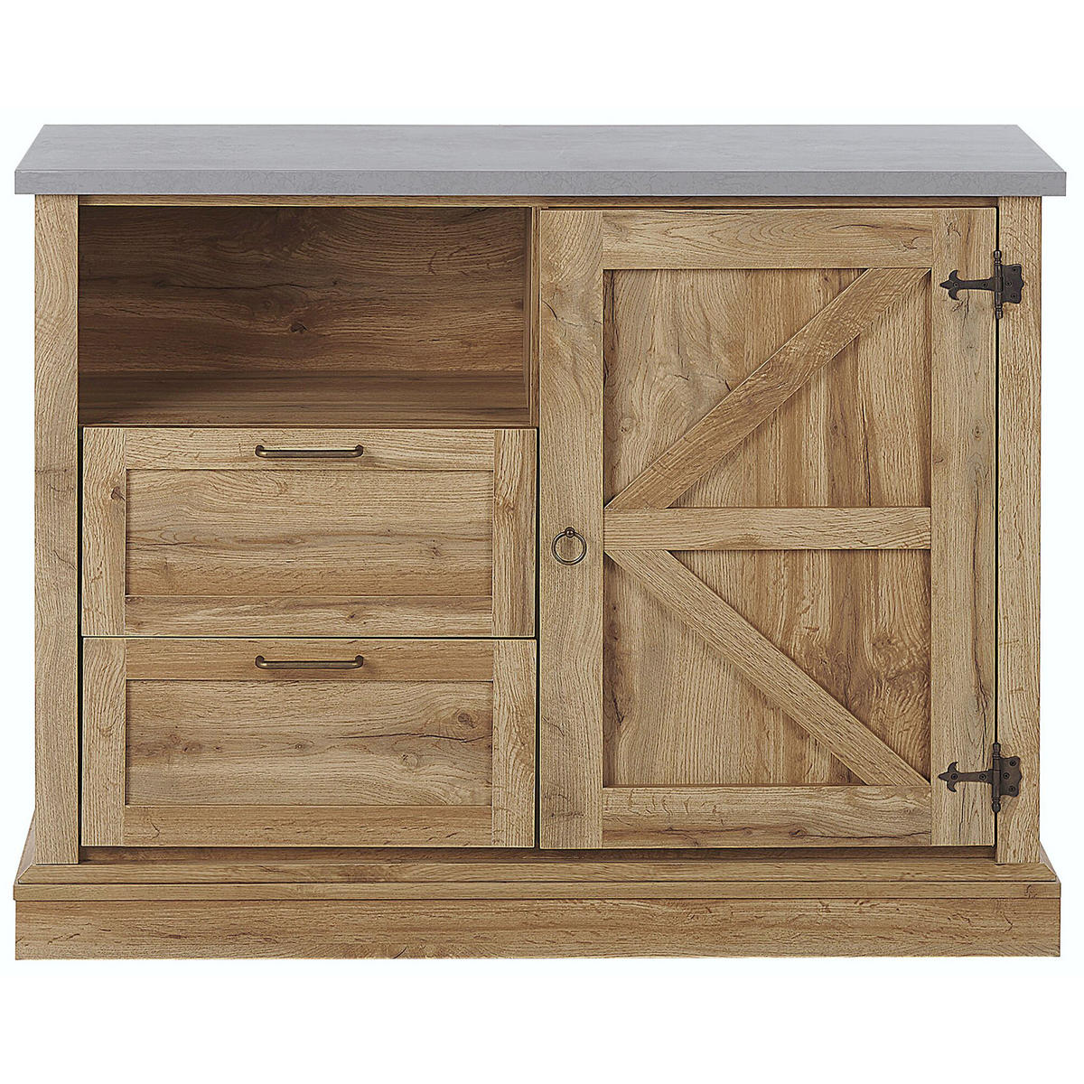SIDEBOARD Světle hnědý Toronto - hnědá, kompozitní dřevo (101/79/40cm) - Beliani