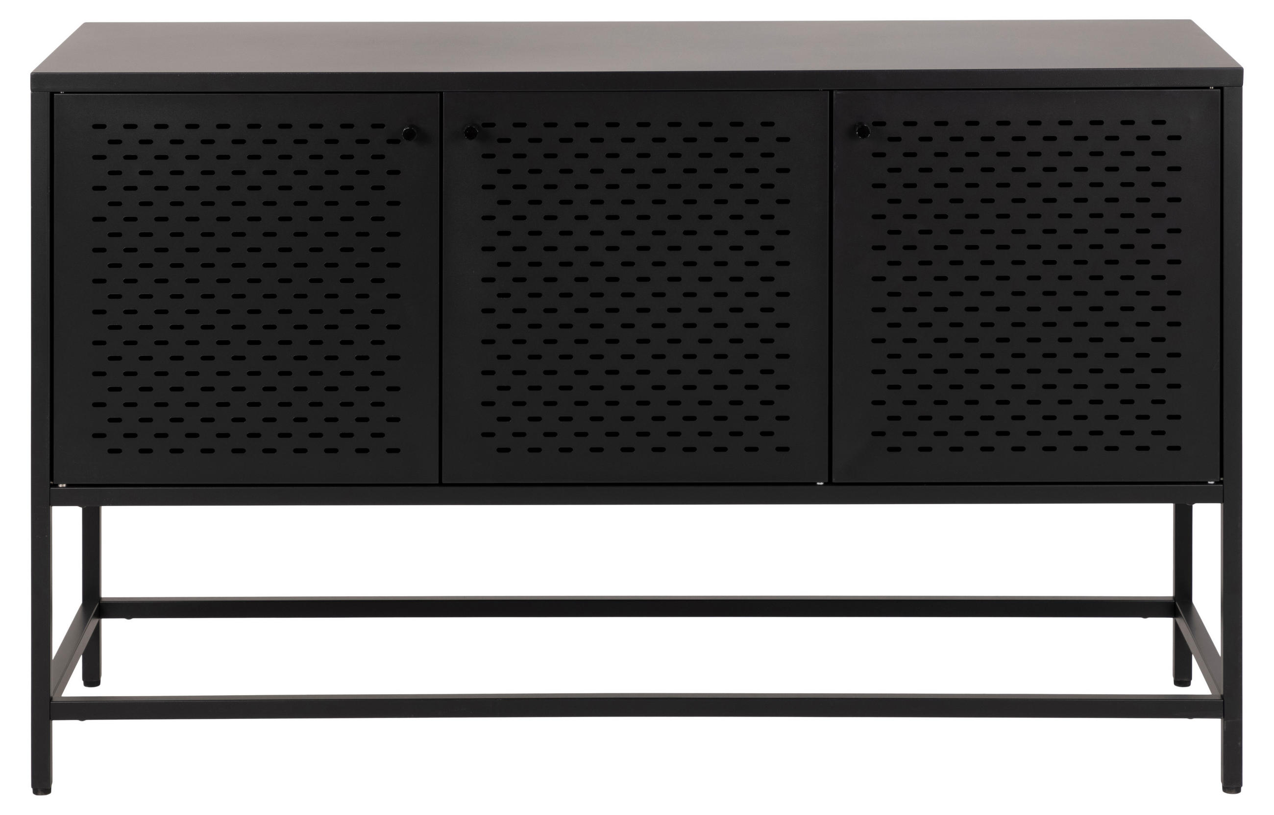 SIDEBOARD Newcastle  in  - Schwarz, Design, Metall (125/75/40cm) - Ambia Home