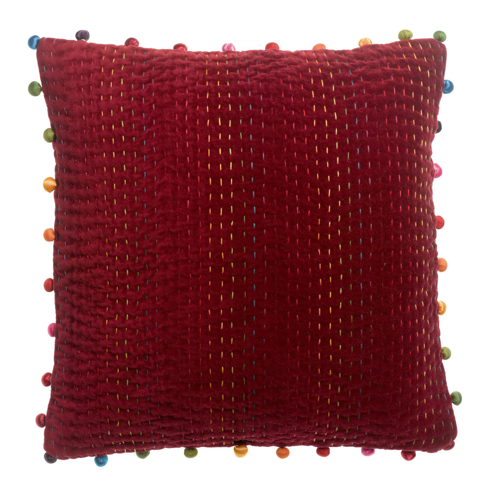 KISSEN Gastounet sauerkirsche 45 x 45 cm - Kirschrot, Textil (45/45cm) - Vivaraise