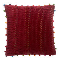 KISSEN Gastounet sauerkirsche 45 x 45 cm - Kirschrot, Textil (45/45cm) - Vivaraise