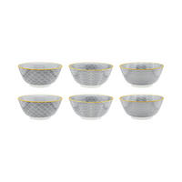 SCHALEN Pattern Ø15cm - 6er-Set - Eclipse - Grau, Keramik (15cm) - Björn