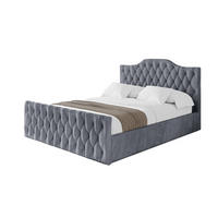 POLSTERBETT mit Bettkasten, Fußteil und Lattenrost, Boxbett ohne Matratze - FALIO-Z 120x200 Grau - Grau, Holzwerkstoff/Textil (120/200cm) - ALTDECOR