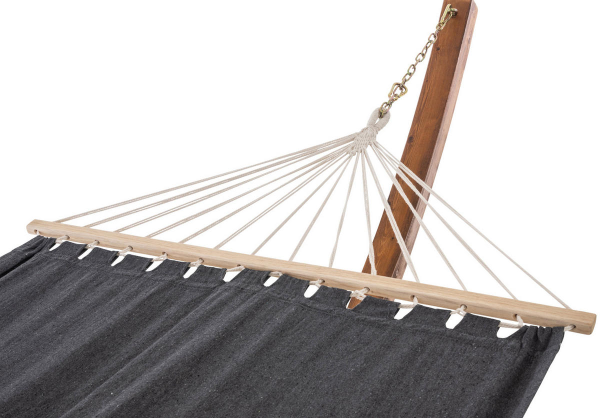 HÄNGEMATTE Stoff Grau - Grau, Textil (120/107/400cm) - CLP