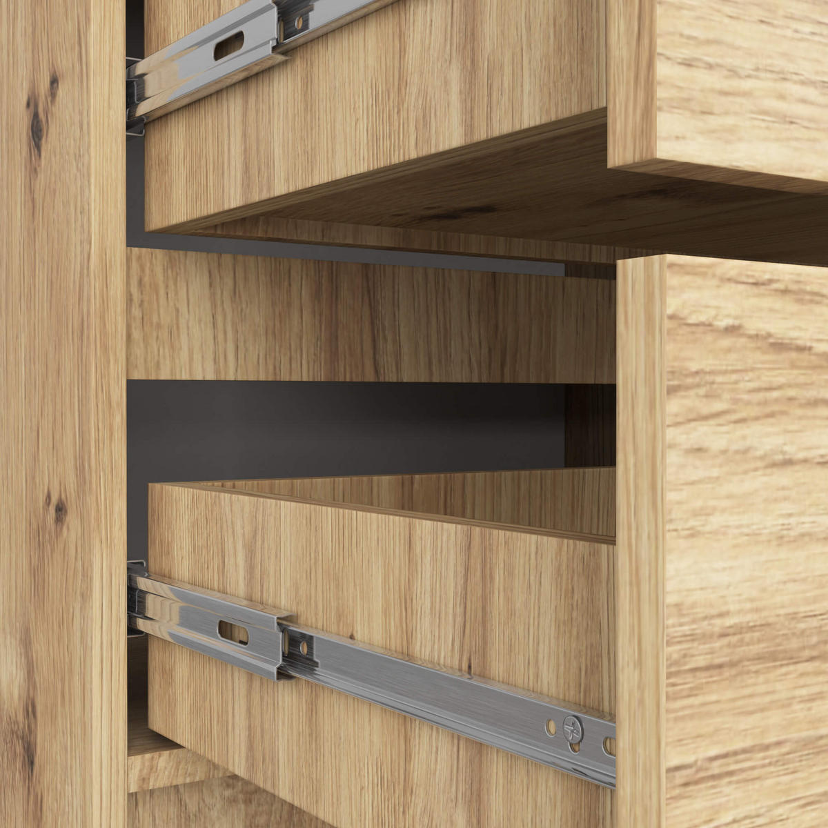 KOMMODE Eiche Artisan 99/60/40 - Eiche Artisan, Holzwerkstoff (60/99/40cm) - RAUMHIRSCH FURNITURE