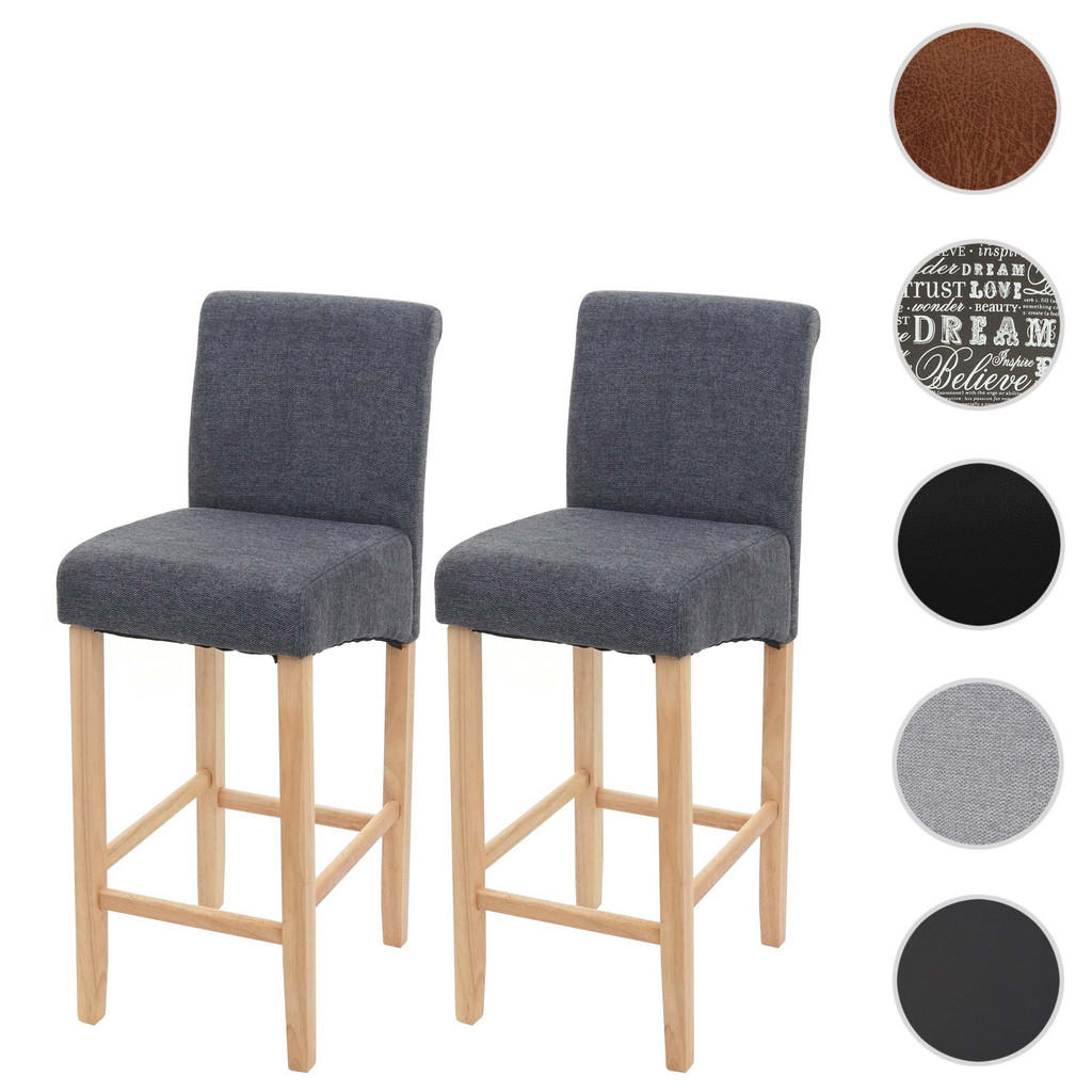 Thumbnail - MCW Barhocker, Grau, Textil, 39x105x53 cm, Esszimmer, Barmöbel, Barhocker