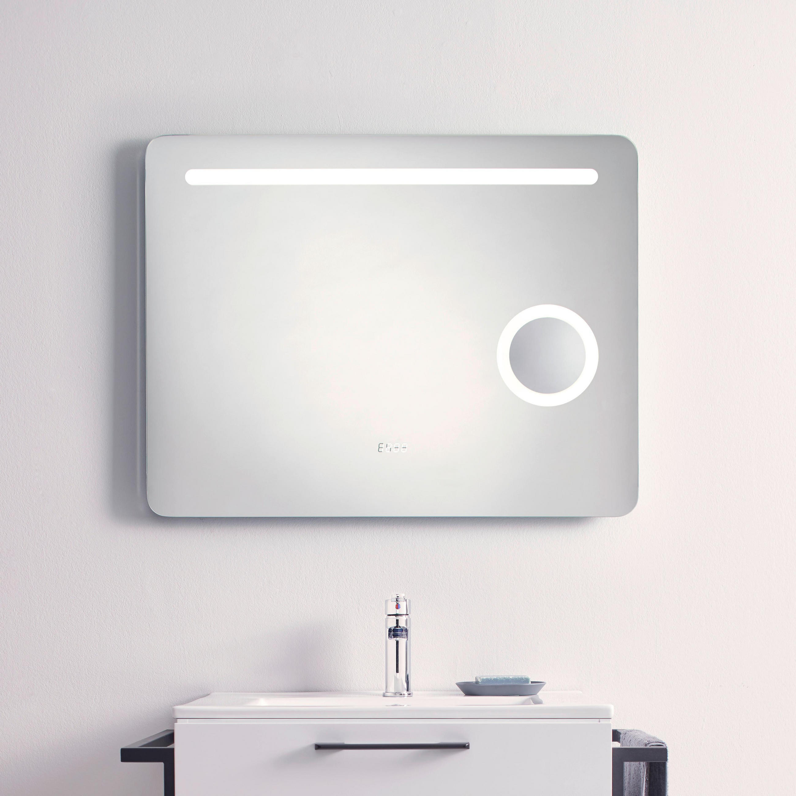 XXXLutz Wandspiegel Silber 62x10x80 cm