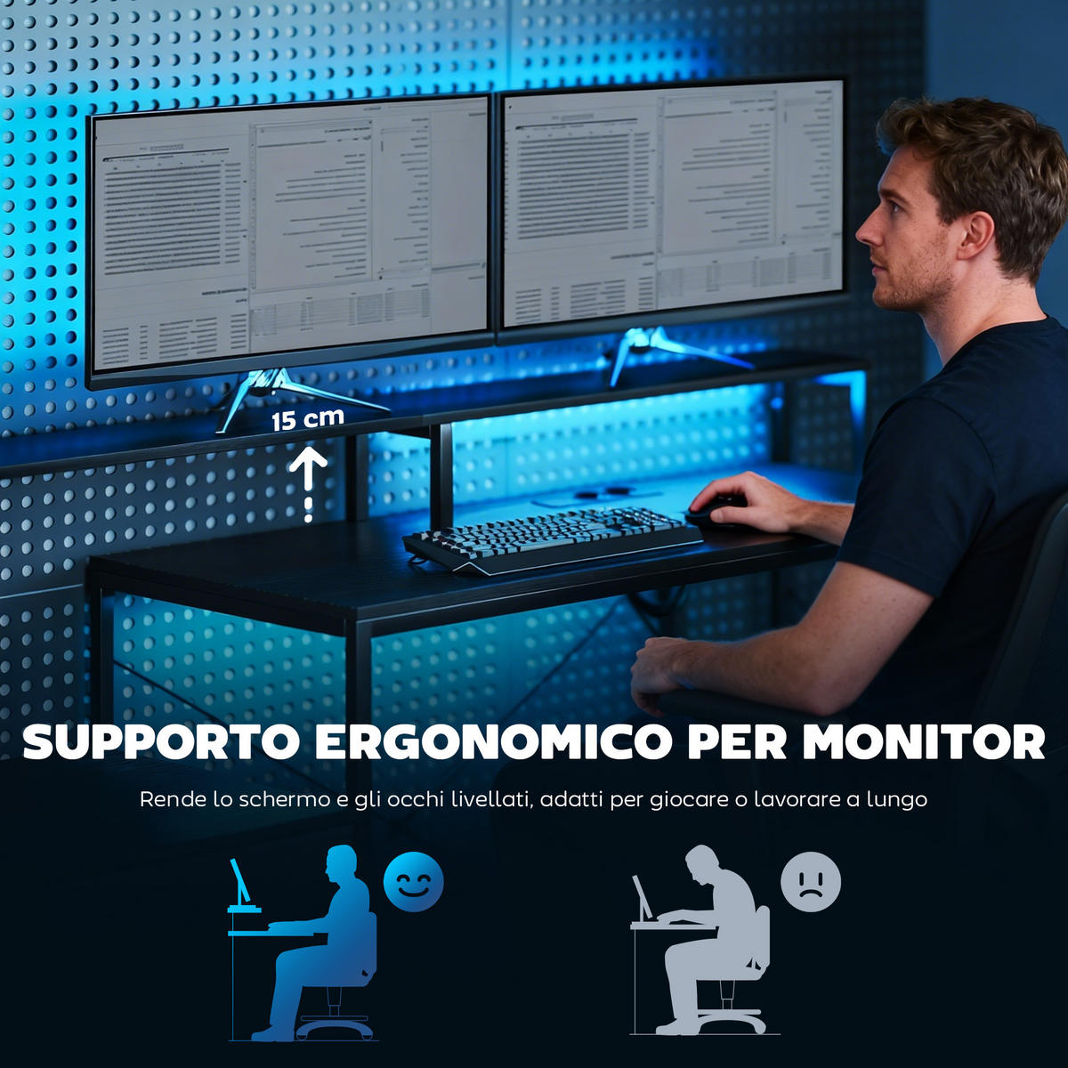 BÜROTISCH Schwarz 1 Stück - Schwarz, Holzwerkstoff (80/165/91.5cm) - GiPP