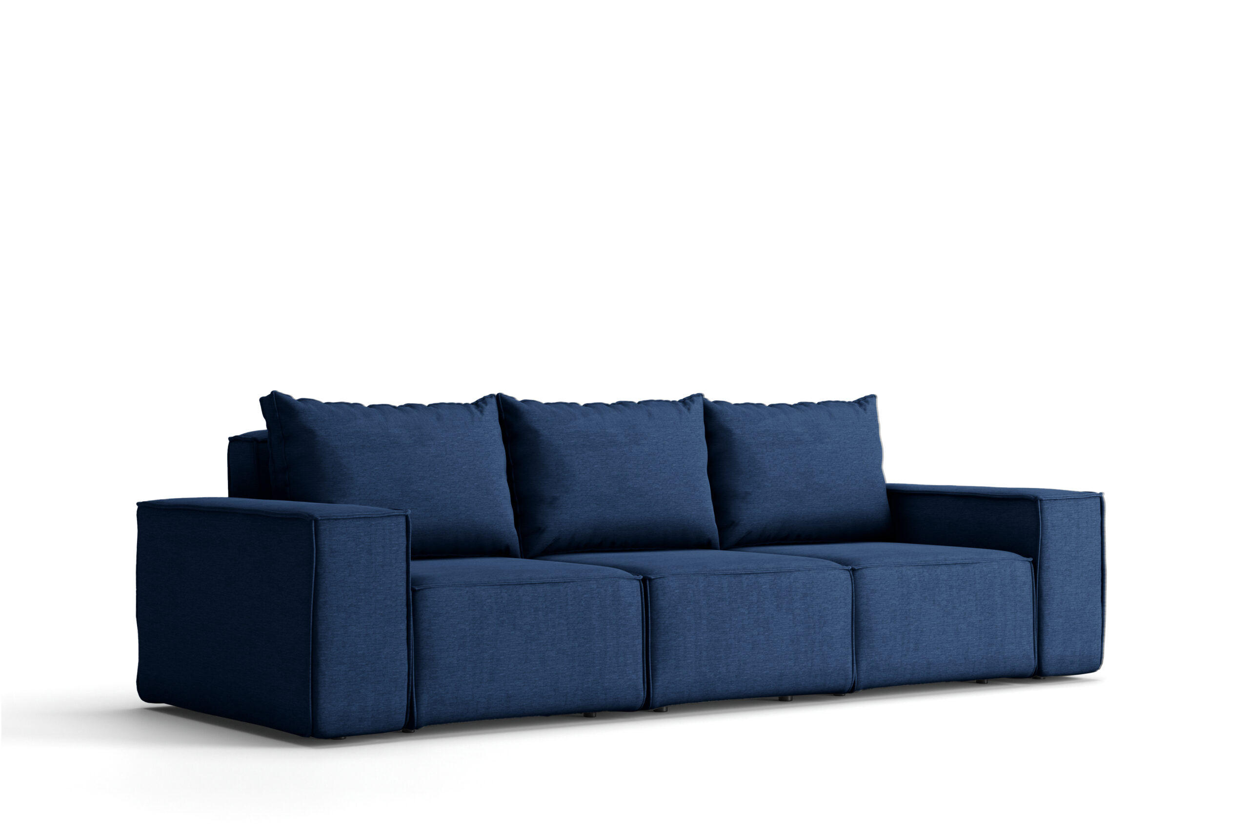 GARTENSOFA 3-Sitzer Für Den Garten SONNE Marineblau - Blau, Holz (245/73/88cm) - Kaiser Möbel