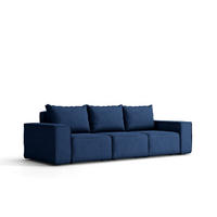 GARTENSOFA 3-Sitzer Für Den Garten SONNE Marineblau - Blau, Holz (245/73/88cm) - Kaiser Möbel