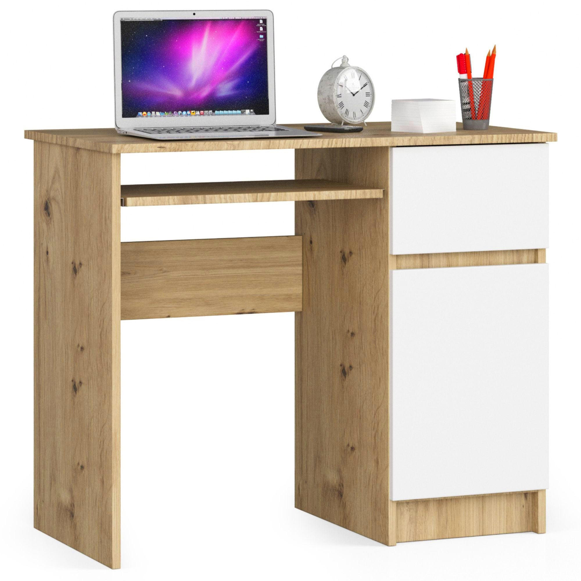 RAUMHIRSCH FURNITURE PSACÍ STŮL dub Artisan, bílá 77/90/50