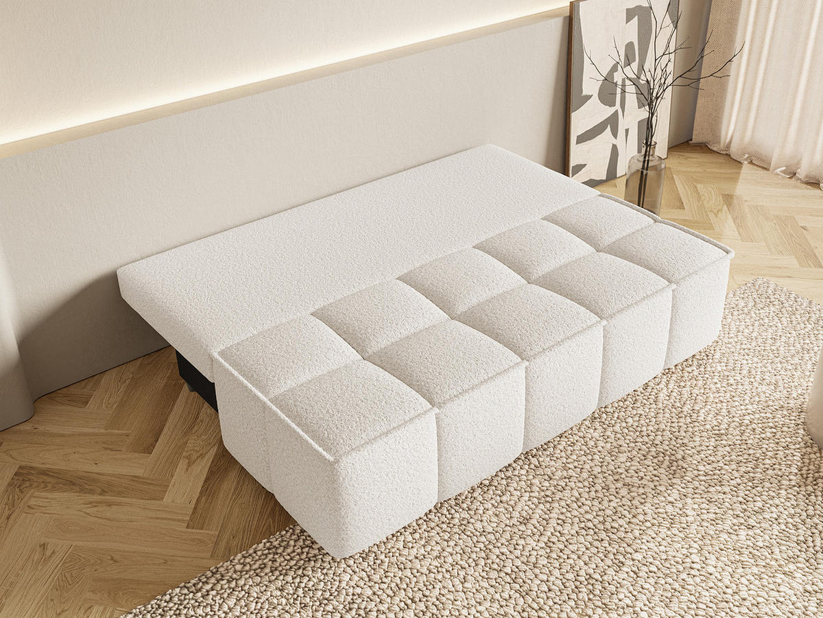 SOFA Miia mit Schlaffunktion, Ecru - Ecru, Textil (196/90/85cm) - Fedve