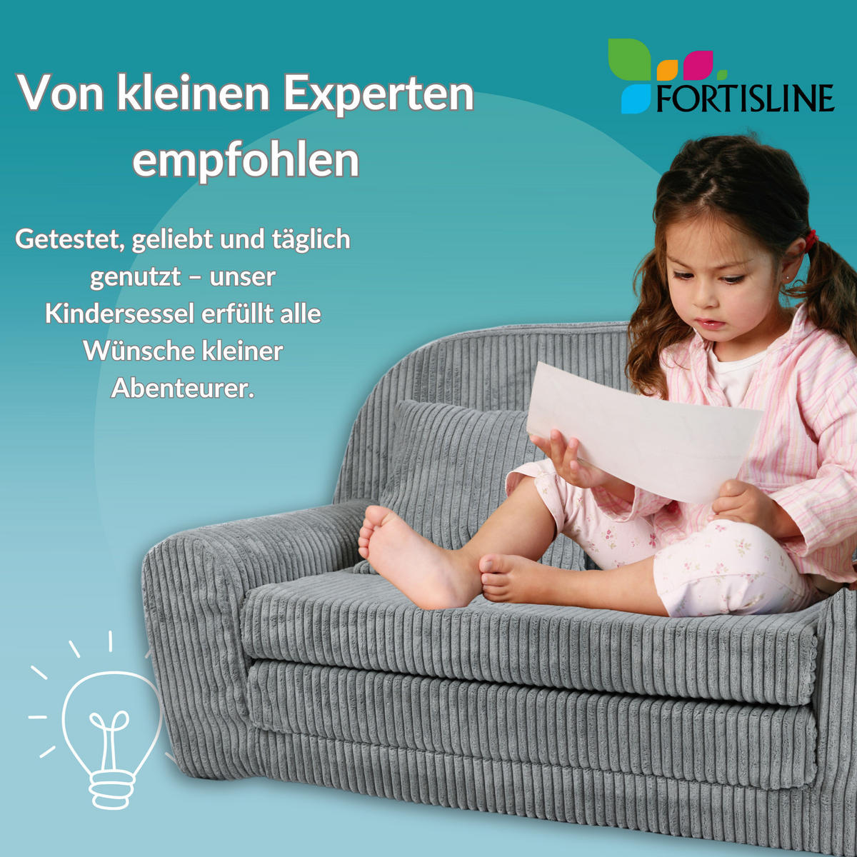 KINDERSESSEL MINI aus Kuschel-Cord in Altrosa - Altrosa, Textil (40/39/33cm) - Fortisline