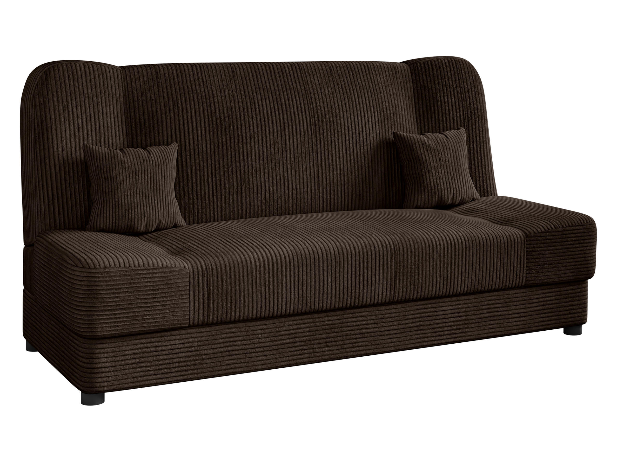 SCHLAFSOFA Jonas Cord - Nussbaumfarben, Holz/Textil (195/86/87cm) - MIRJAN24