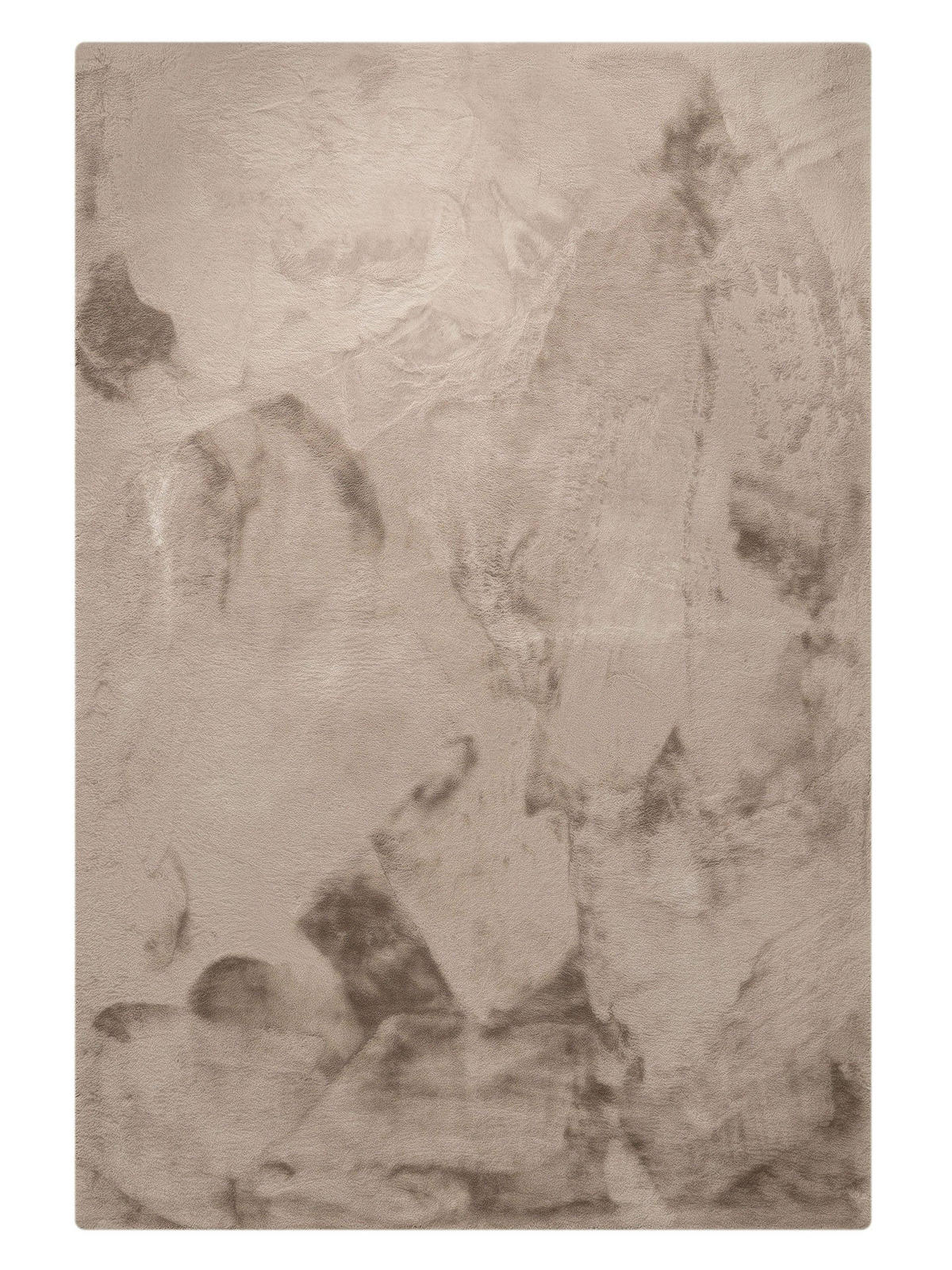 KUNSTFELL-TEPPICH Dave Taupe 120x170 cm - Taupe, Textil (120/170cm) - benuta Nest