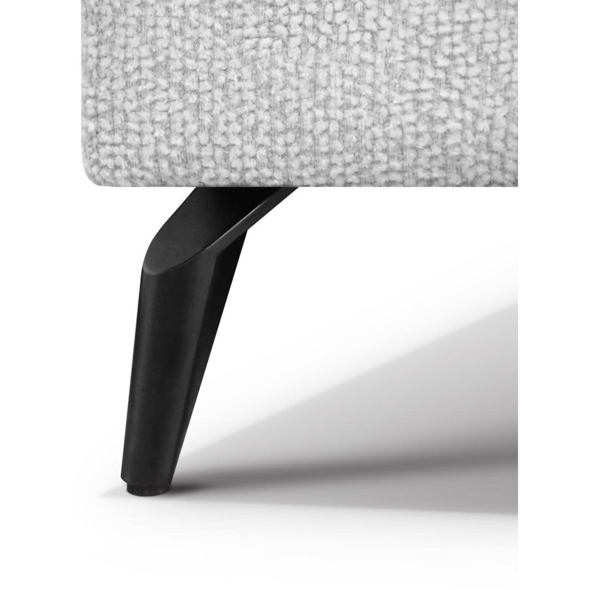 ECKSCHLAFSOFA Mellow mit Bettkasten, Hellgrau, links - Hellgrau/Schwarz, Textil (270/205cm) - Beautysofa