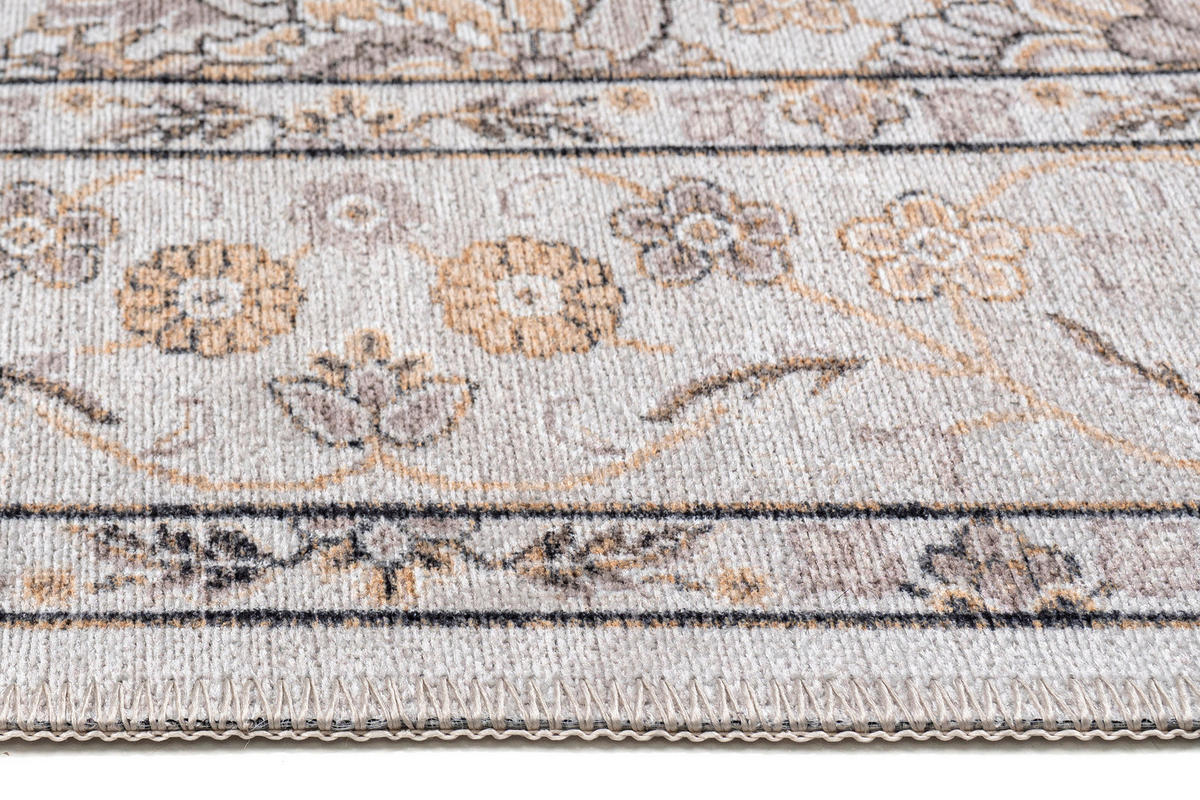 TEPPICH DUBAI creme floral 180/270 cm - Creme, Textil (180/270cm) - Tapiso