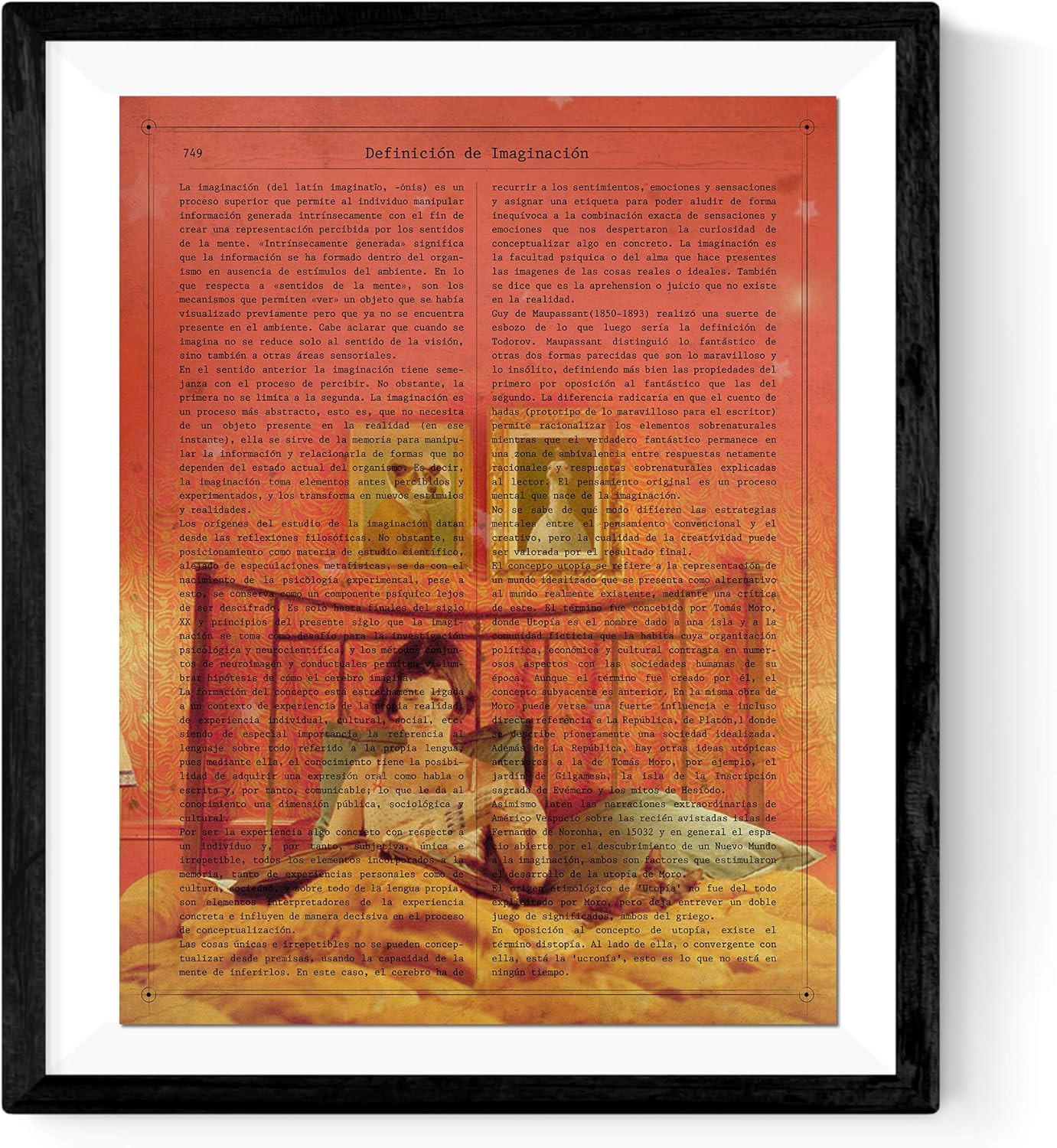 Nacnic Poster Schwarz 29.7x5x42 cm