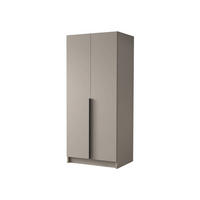 KLEIDERSCHRANK Bono I - Kaschmir/Schwarz, Holzwerkstoff/Metall (100/215/58cm) - MIRJAN24