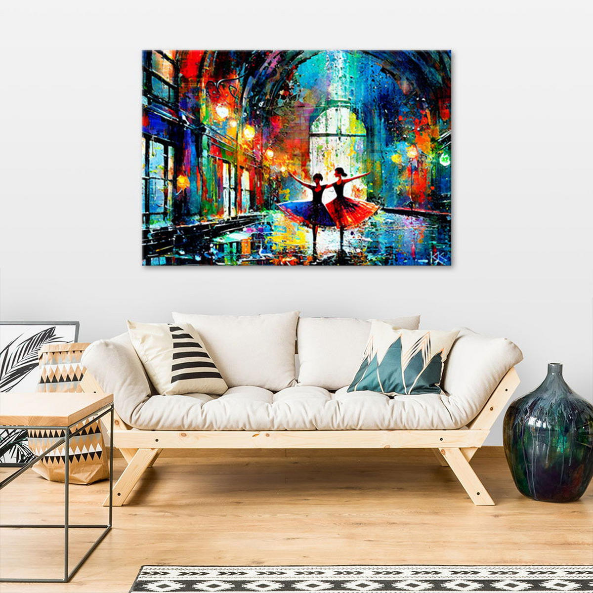 KUNSTDRUCK Lila 120/80 cm - Lila, Textil (120/80cm) - KUNSTLOFT
