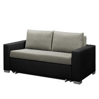 SCHLAFSOFA - Schwarz, Kunststoff/Textil (153/90/90cm) - home24