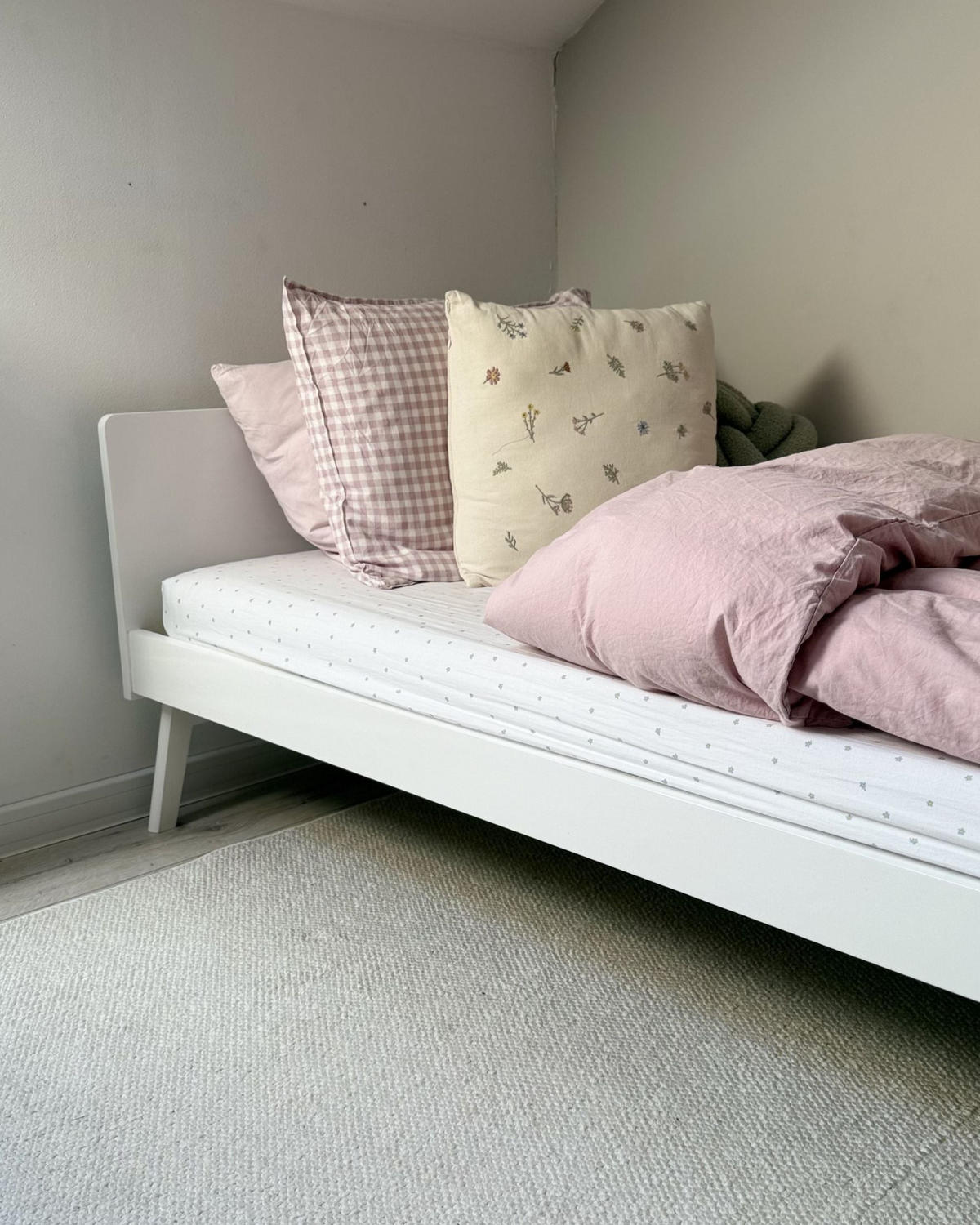 BETT mit Lattenrost 90/200 cm Weiß Bonnac - Weiß, Holz (90/200cm) - Beliani