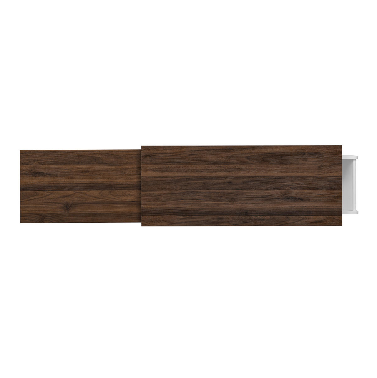 KÜCHENINSEL 112-180.5x45x92.2 cm Weiß mit Ausziehplatte & Rollen - Weiß, Holzwerkstoff (180.5/92.2/45cm) - Modfu
