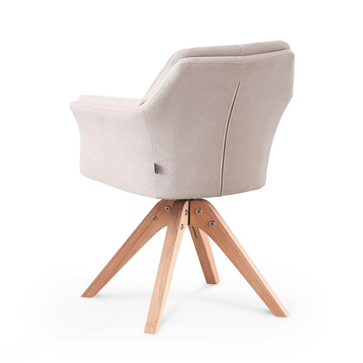 ARMLEHNSTUHL DAISY Creme - Creme, Holz/Textil (63/83/64cm) - B&D Home