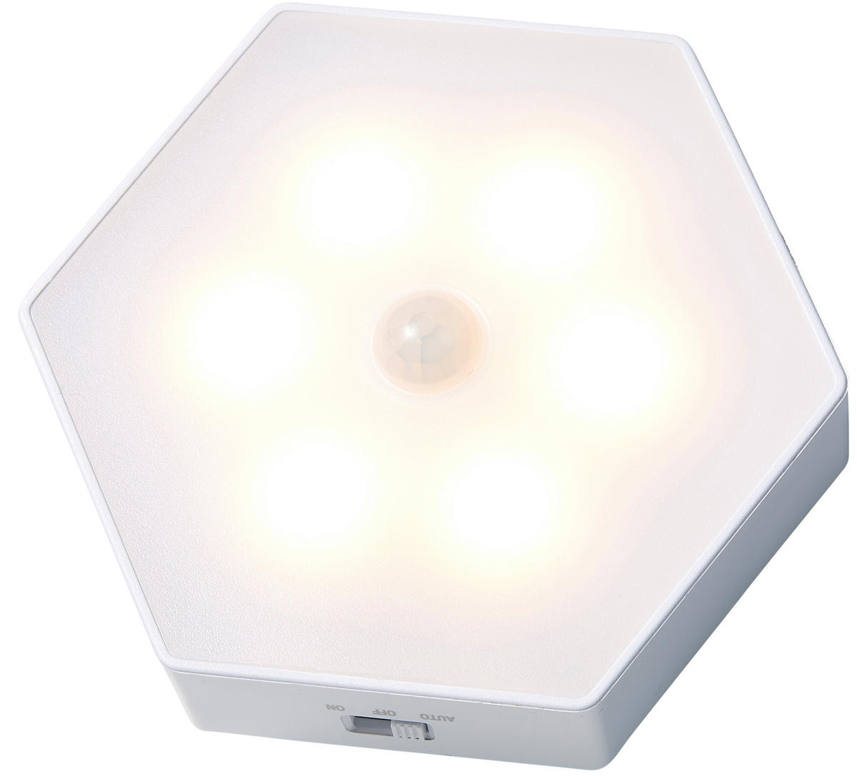 LED-BATTERIE-SENSORLEUCHTE - warmweiß mit Magnet für vielseitige Anwendungen wie Schrank und Tisch, 3er-Set - Weiß, Kunststoff (8.1/9.1/2.6cm) - Northpoint