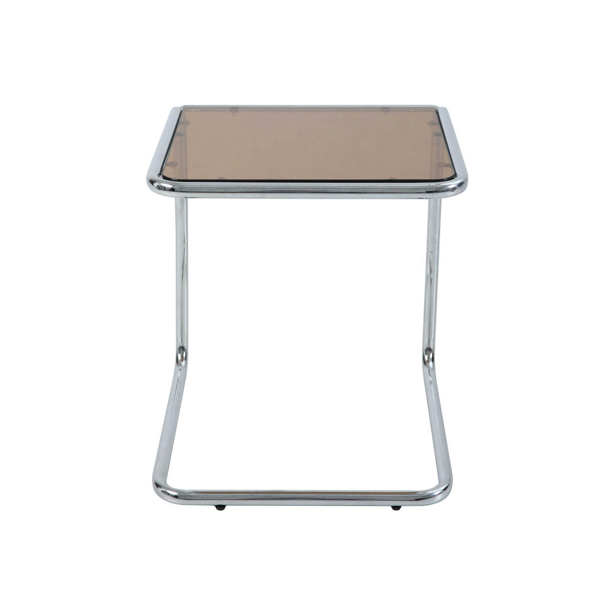 COUCHTISCH, Braun - Braun, Glas/Metall (50/50/55cm) - Oviala