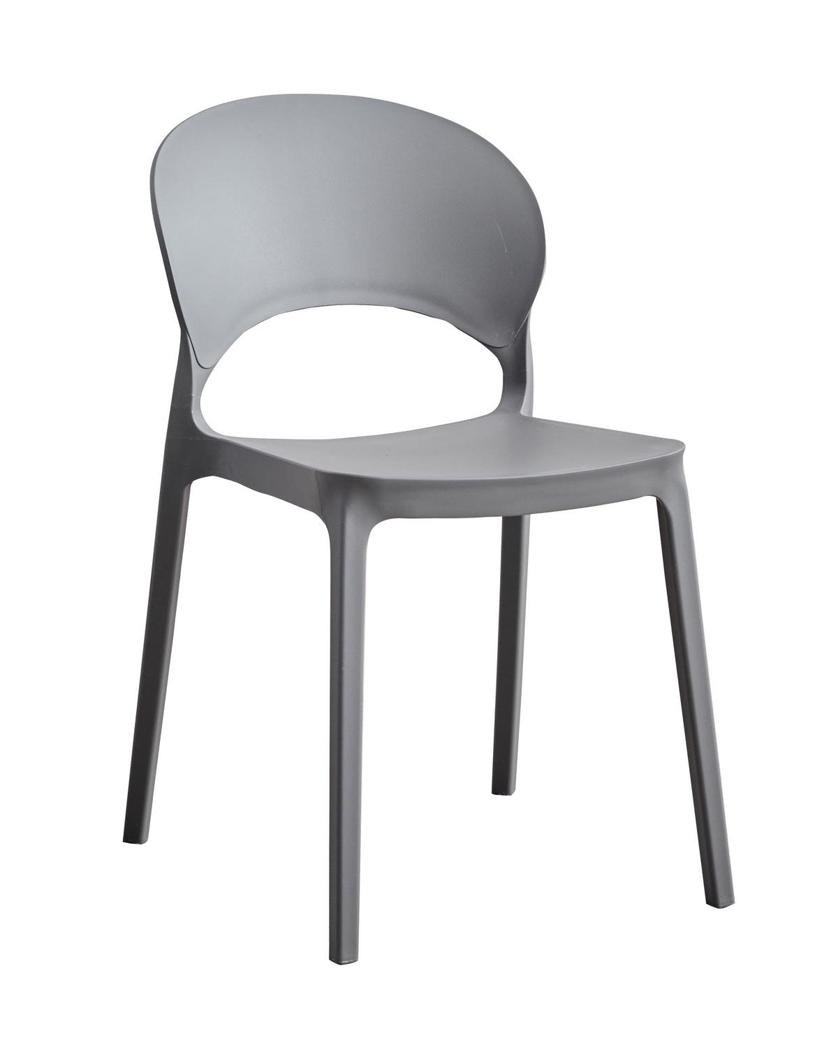 STAPELSTUHL Quito 47x58x78 cm, Kunststoff, Anthrazit - Anthrazit, Kunststoff (47/78/58cm) - dasmöbelwerk