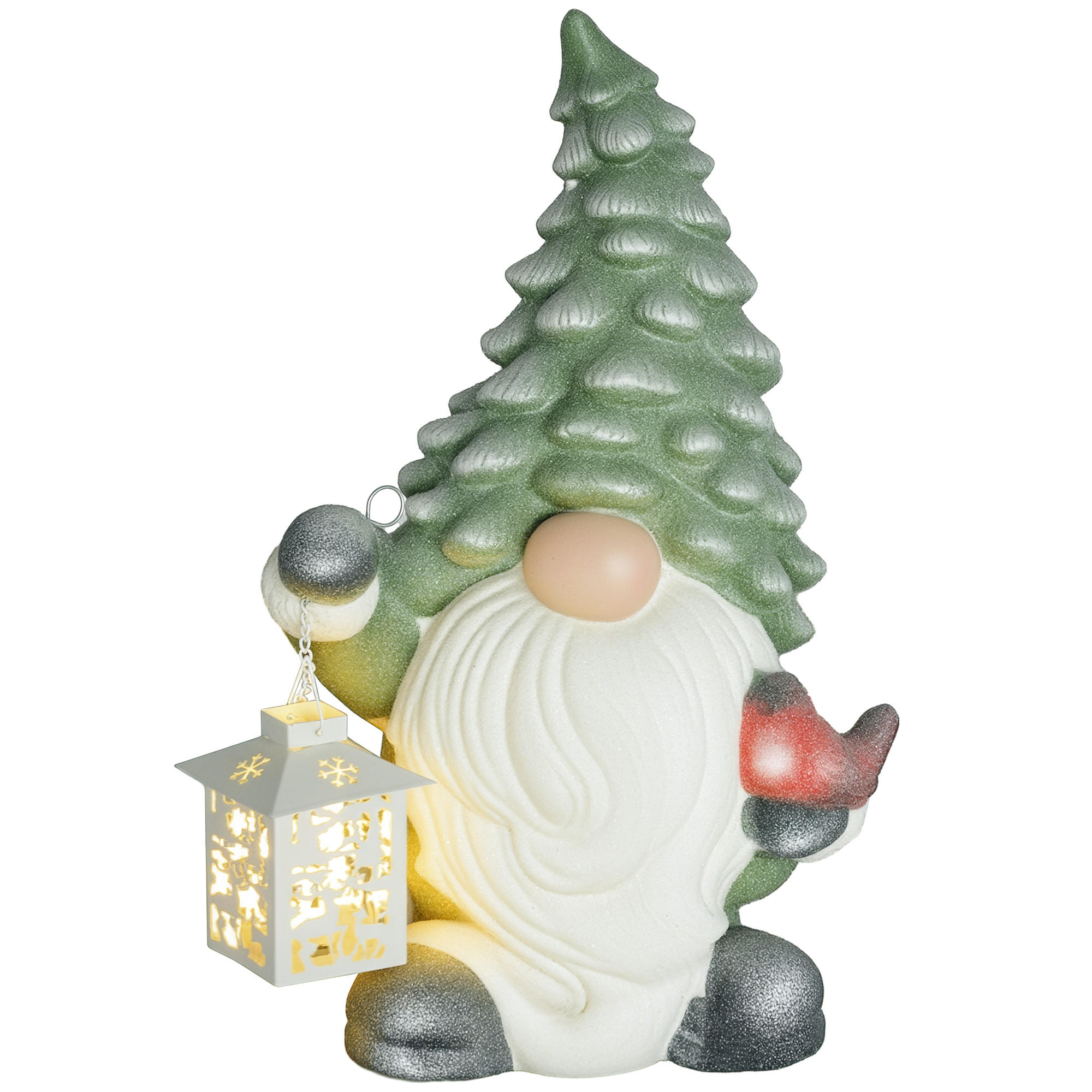 XXXLutz Weihnachtswichtel Weiß 21x42x28 cm