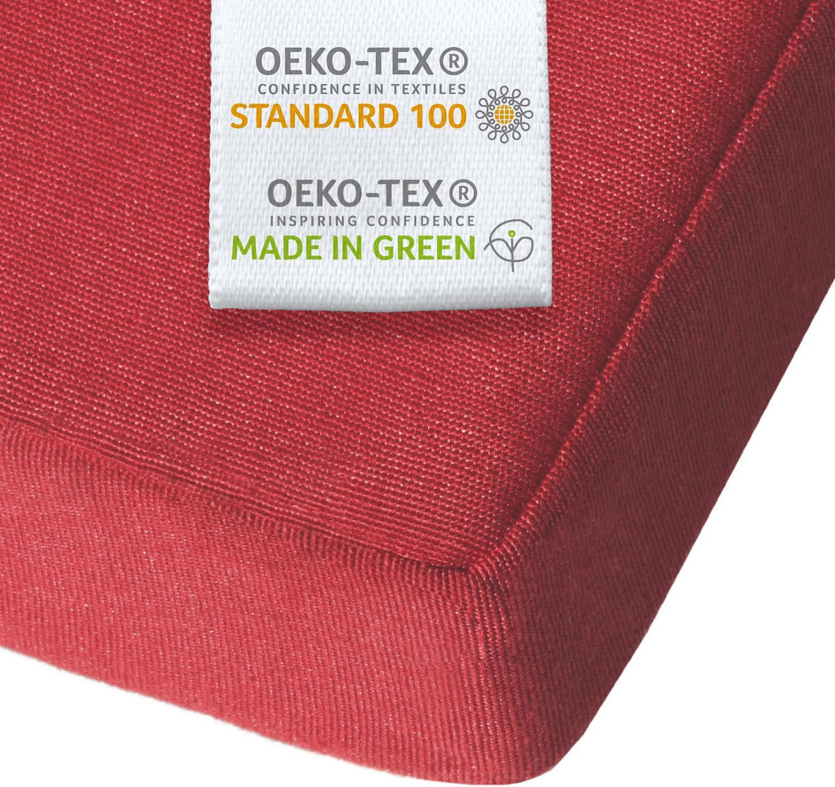DECKCHAIRAUFLAGE Loftlux DC 175x45x5cm Rot (2tlg) - Rot, Textil (45/10/175cm) - Beautissu 