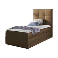BOXBETT Mini 2, Seite zum Öffnen des Bettkastens: Rechts - Braun, Holz (90/200cm) - MIRJAN24