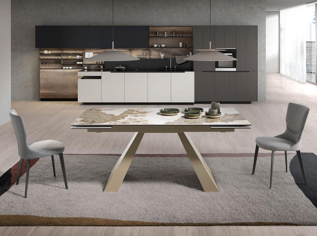 STUHL Stuhl aus grauem Stoff 45/57/84 cm - Anthrazit/Grau, Textil (45/84/57cm) - ANGEL CERDA