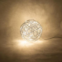 LED-AUSSENKUGEL Mesh Aluminium Ø 30cm - Alufarben, Metall (30/30/30cm) - s.luce