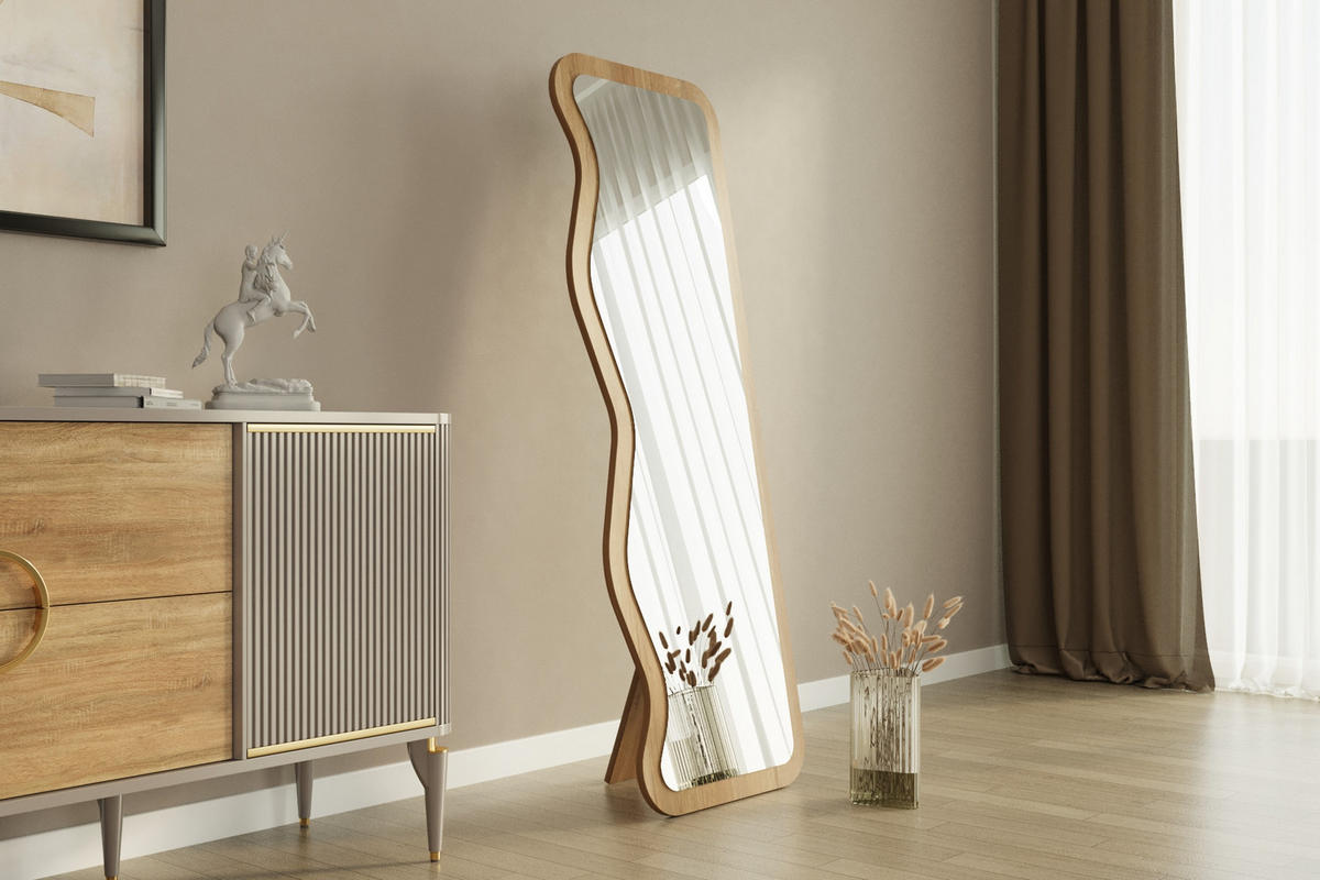 STANDSPIEGEL ALES BEIGE OS 91195 - Beige, Holzwerkstoff (50/160/2cm) - moebel17