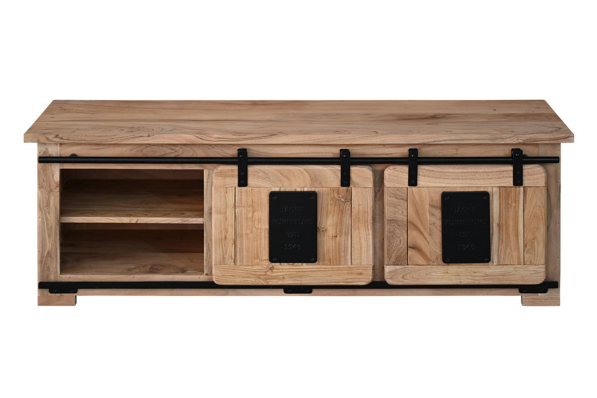 LOWBOARD LIBRO - Beige/Naturfarben, Holz (145/50/45cm) - SAM