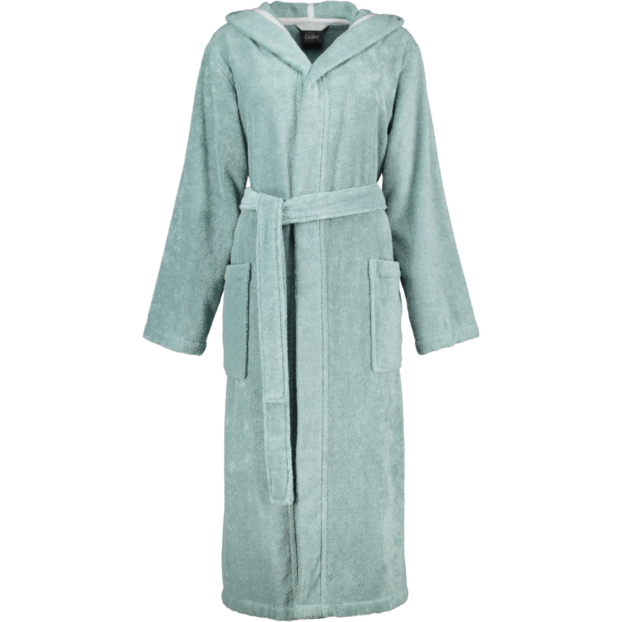BADEMÄNTEL DAMEN KAPUZE LUXURY BASICS KAPUZE 827 FJORD - 47 - Grün, Textil (XSnull) - Cawoe