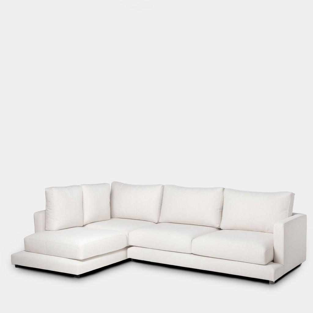 Thumbnail - Klast Home Sofa-Chaiselongue, Beige, Textil, 275x190 cm, Wohnzimmer, Sofas & Couches, Wohnlandschaften, Ecksofas