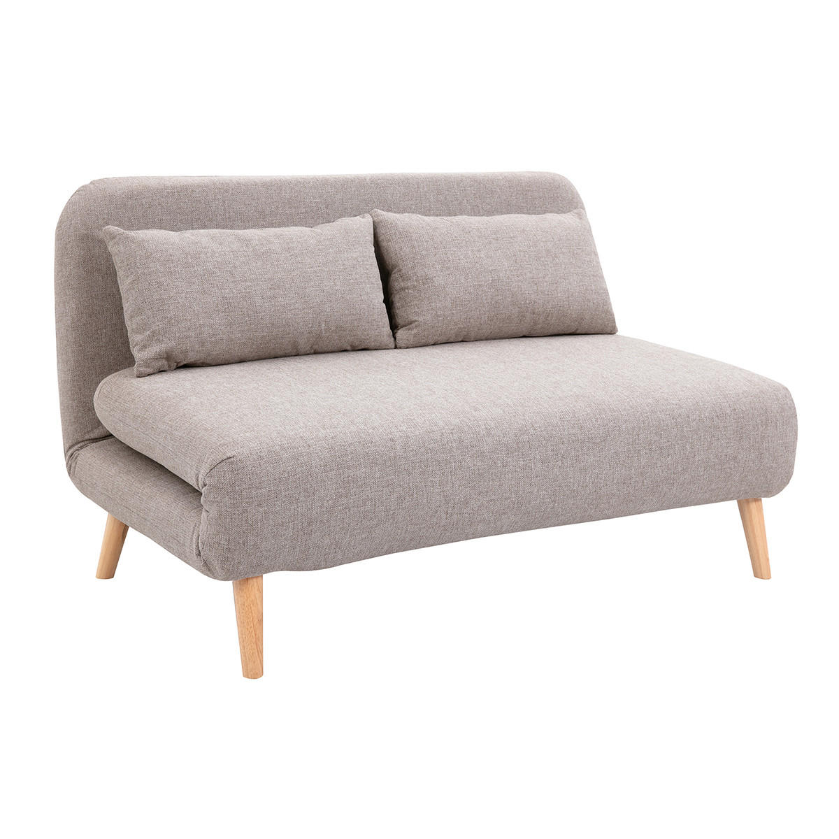 Thumbnail - Miliboo Schlafsofa, Taupe, Textil, 87x78x132 cm, Wohnzimmer, Sofas & Couches, Schlafsofas