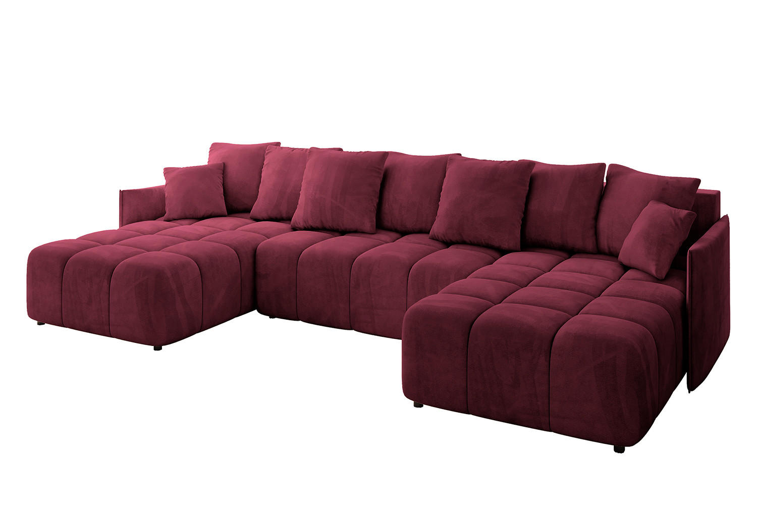 Altdecor Wohnlandschaft Bordeaux 350x68x190 cm